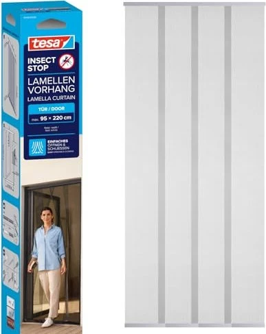 tesa Insect Stop Standard Lamellenvorhang Fliegengitter 95cmx220cm weiß