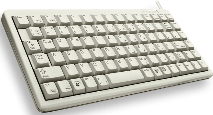Cherry G84-4100 Compact-Keyboard hellgrau, Cherry ML, PS/2 & USB, DE