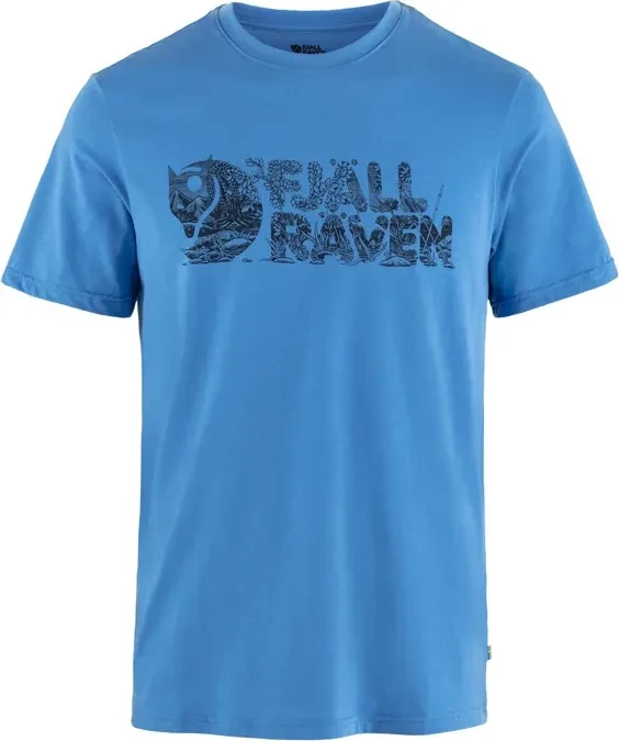 Fjällräven Lush Logo Funktionsshirt kurzarm un blue (Herren)