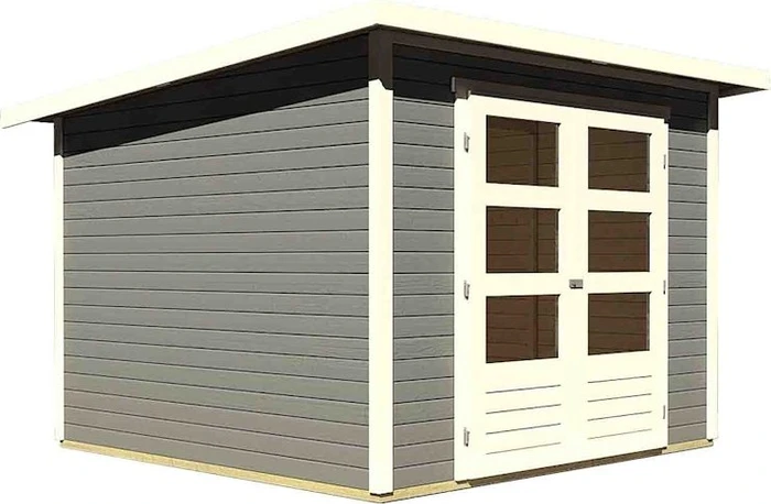 Karibu Stockach 4 Gartenhaus terragrau