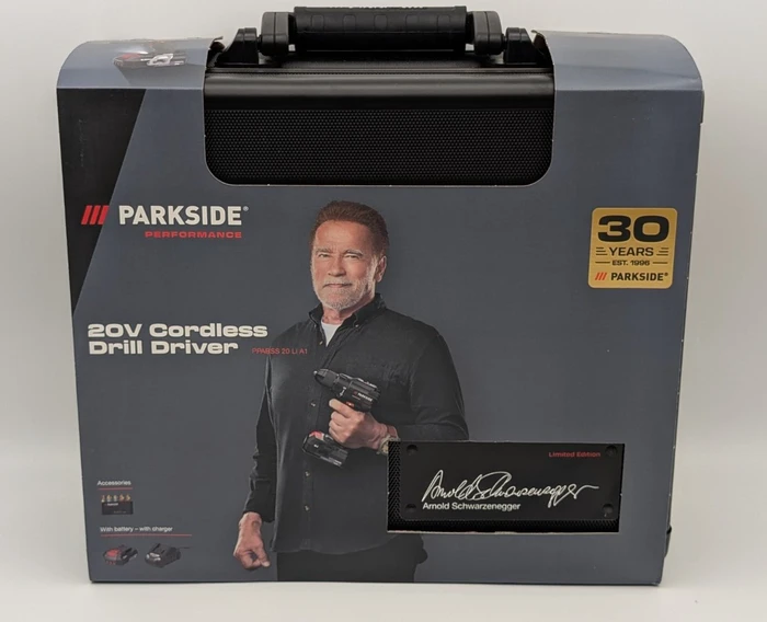 Parkside Performance PPABSS 20 Li A1 Arnold Schwarzenegger Akku-Bohrschrauber inkl. Koffer + Akku 2.0Ah