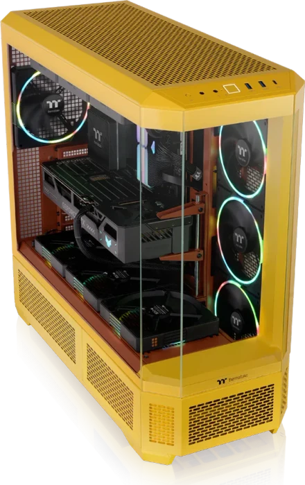 Thermaltake View 600 TG ARGB Butter Caramel, gelb, Glasfenster