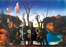 Bluebird Puzzle Salvador Dalí Swans Reflecting Elephants, 1937