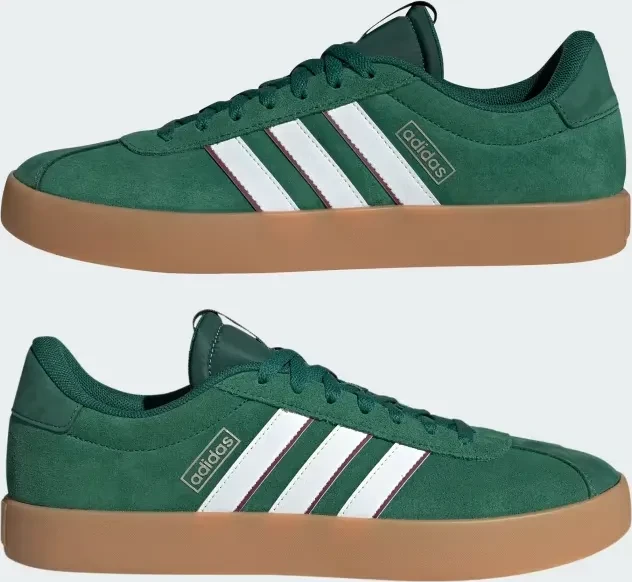 adidas VL Court 3.0 dark green/cloud white/collegiate burgundy