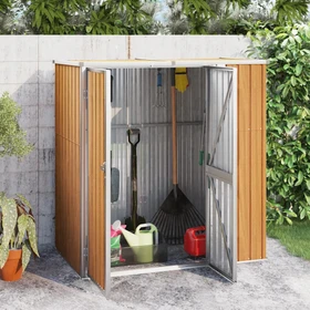 vidaXL Metall Gerätehaus 191x89cm braun