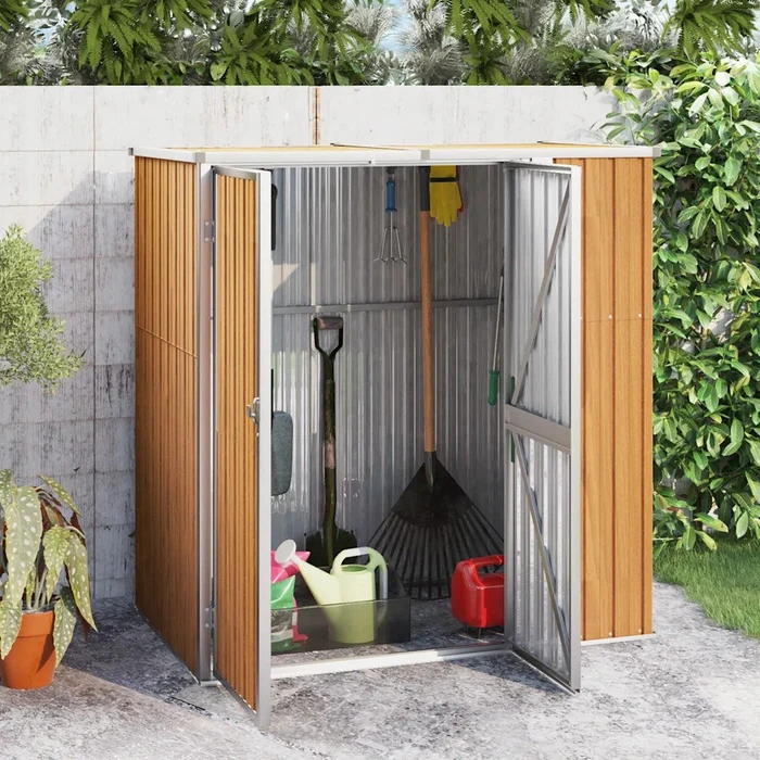 vidaXL Metall Gerätehaus 191x89cm braun