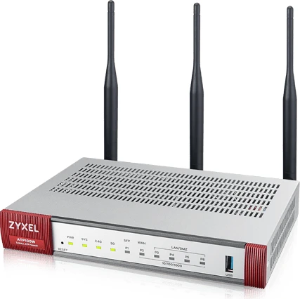 Zyxel VPN Firewall ATP100W Firewall, 5x RJ-45, 1x SFP, Service Bundle, 1 Jahr Gold Security