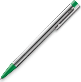 Lamy logo Edelstahl Kugelschreiber silber/grün