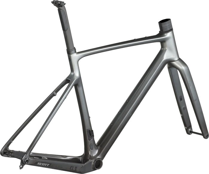 Scott Addict Gravel Team HMF Cyclocross/Gravelbike Rahmenset chrome silver