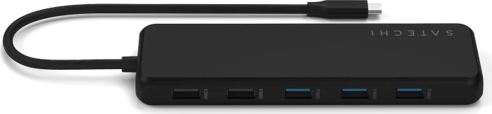 Satechi 13-in-1 USB-C Triple Display Multiport Adapter, schwarz, USB-C 3.1 [Buchse]