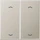 Jung Wippe 2fach, F10, mit Pfeilsymbolen, Serie LS, Edelstahl (ES 102 P)
