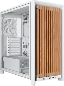 Corsair Frame 4000D RS Wood, weiß/braun, Glasfenster (CC-9011341-WW)