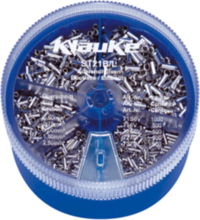 Klauke ST 21 B Streudose mit Aderendhülsen 0,5-2,5 mm²
