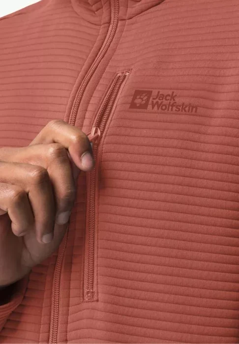 Jack Wolfskin Modesto Hooded Jacke barn red (Herren)