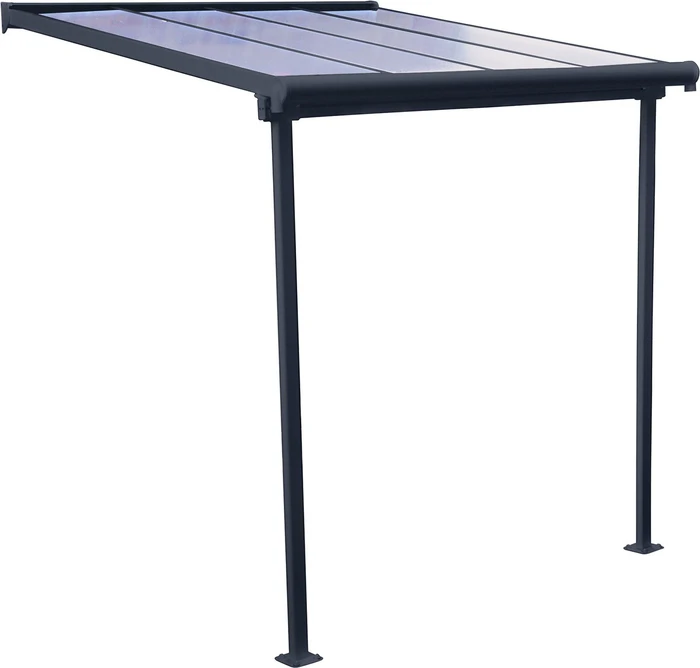 Palram Canopia Sierra Terrassenüberdachung 230x230cm grau