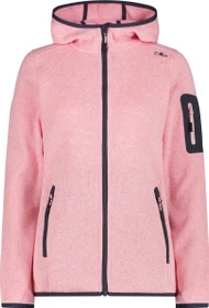 CMP Knit Tech Fleece Hoody Jacke pink/bianco (Damen)