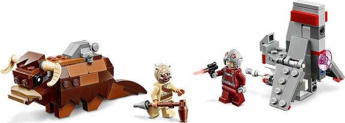 LEGO Star Wars Microfighters - T-16 Skyhopper vs Bantha