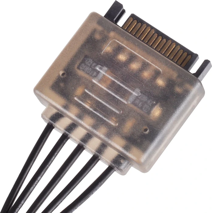SilverStone 22-Pin SATA [Buchse] auf 7-Pin SATA [Buchse] + 15-Pin SATA [Stecker] Adapterkabel