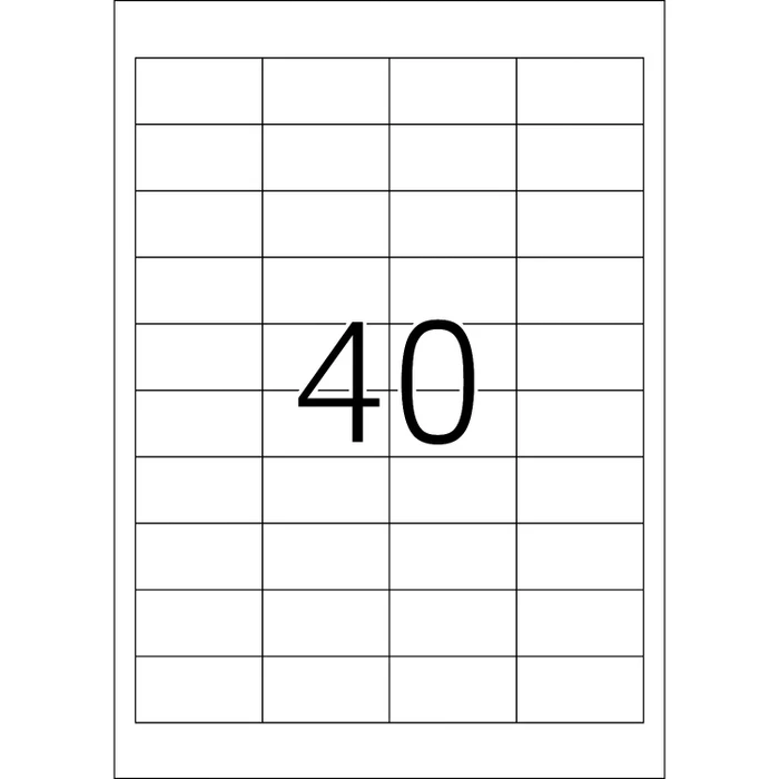 Herma Etiketten Premium, 48.5x25.4mm, weiß, matt, 100 Blatt (4000 Etiketten)