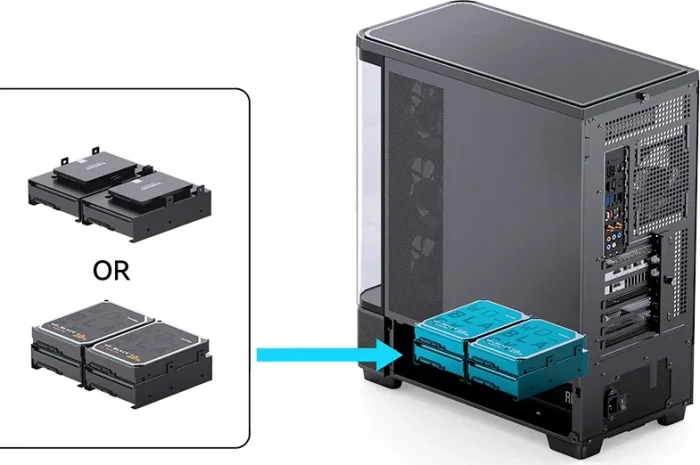 Jonsbo TK-5 Black, Glasfenster