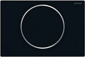 Geberit Sigma10 Betätigungsplatte schwarz matt/glanzverchromt/schwarz matt