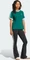 adidas 3-Streifen T-Shirt kurzarm collegiate green (Damen) Vorschaubild