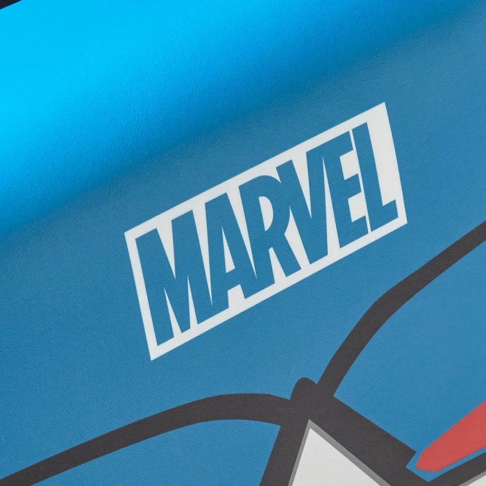 X Rocker Marvel Icon Video Rocker Gaming Bodensessel für Kinder/Jugendliche, Captain America rot/blau
