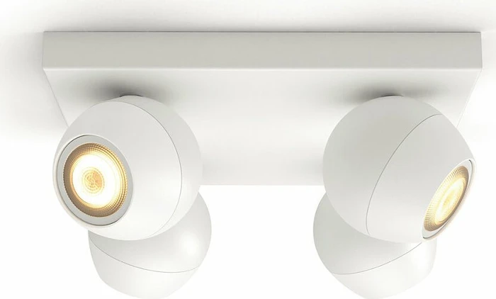 Philips Hue White Ambiance Buckram 4-flammig weiß