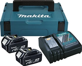 Makita Powersource-Kit Starterset 18V, 5.0Ah, Li-Ionen, 2 Akkus [10.0Ah] [180Wh]