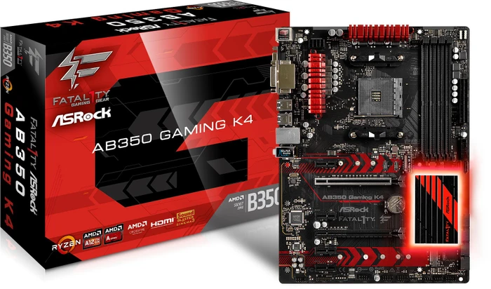 ASRock Fatal1ty AB350 Gaming K4 (AMD AM4)