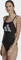 adidas 3 Bar Logo Print Badeanzug schwarz/weiß (Damen) Vorschaubild