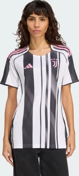 adidas Juventus Turin 2025/2026 Heimtrikot schwarz/weiß (Damen)
