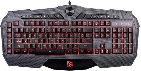 Tt esports Challenger Prime Carbon Edition Gaming Keyboard, USB, DE
