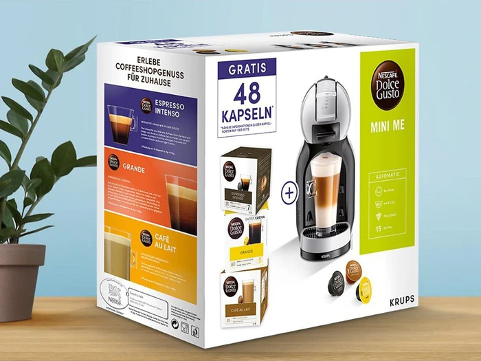 Krups KP 123B.HB24.1AT Nescafe Dolce Gusto Mini Me inkl. 48 Kapseln