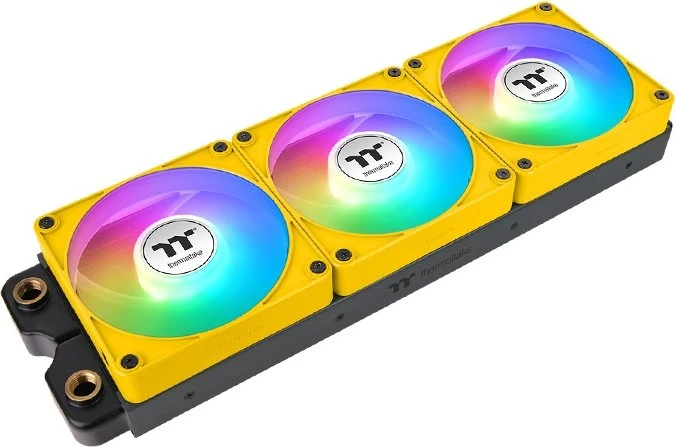 Thermaltake CT140 EX ARGB Sync Bumblebee, gelb/weiß, 140mm, 3er-Pack