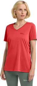 Jack Wolfskin Crosstrail Funktionsshirt kurzarm vibrant red (Damen)