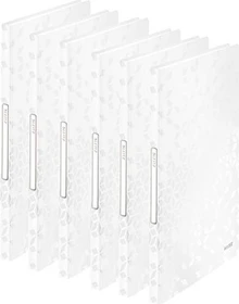 Leitz WOW Sichtbuch, A4, weiß, inkl. 40 Klarsichthüllen, 6er-Pack