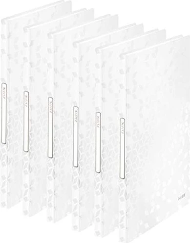 Leitz WOW Sichtbuch, A4, weiß, inkl. 40 Klarsichthüllen, 6er-Pack