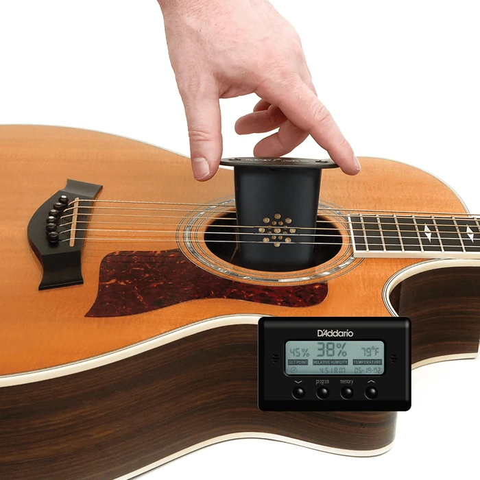 D'Addario Acoustic Guitar Soundhole Humidifier Humidity Bundle