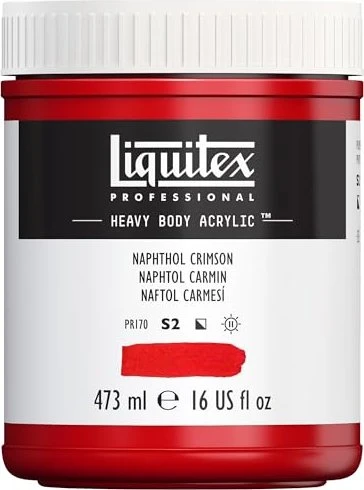 Liquitex Professional Heavy Body Acrylic naphthol crimson, 473ml