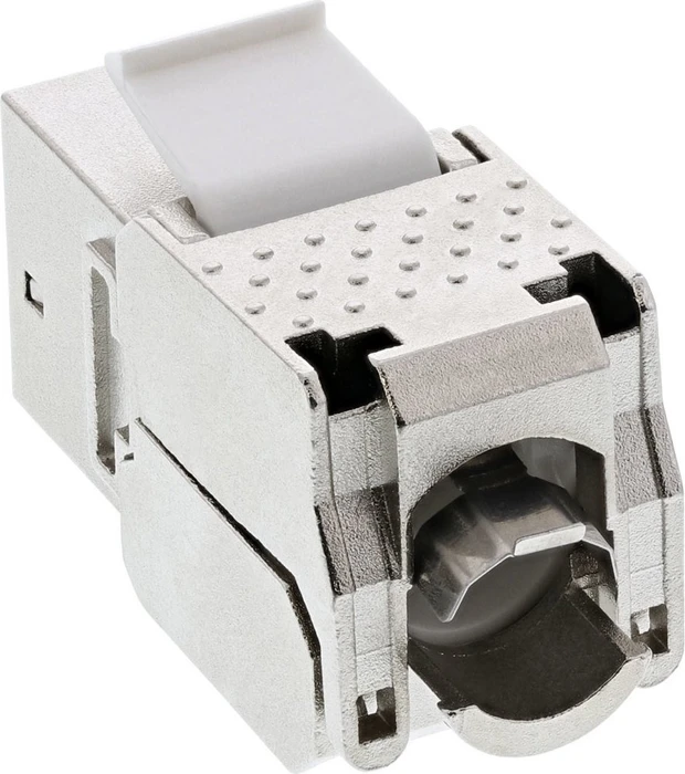 InLine Keystone Modul RJ-45 Buchse/Verlegekabel Cat6a, SNAP-In, mit Staubschutz