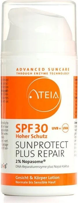 Ateia Sunprotect Plus Repair 2% Nopasome Sonnenlotion LSF30, 100ml