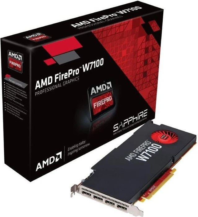 AMD FirePro W7100, 8GB GDDR5, 4x DP