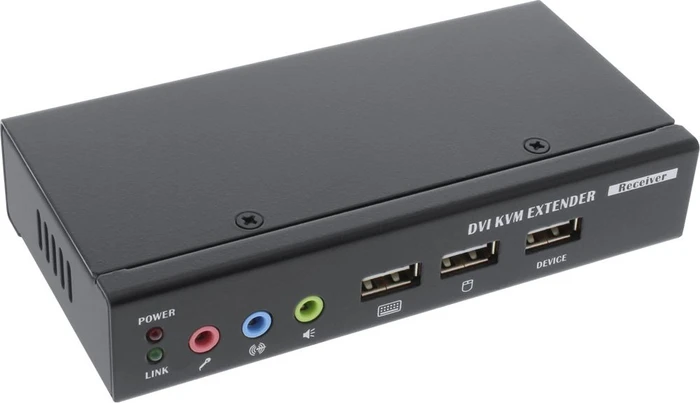 InLine DVI/USB/Audio KVM Extender, Verlängerung über UTP, bis 50m