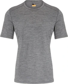 Icebreaker Merino 200 Oasis Crewe Funktionsshirt kurzarm gritstone heather (Herren)