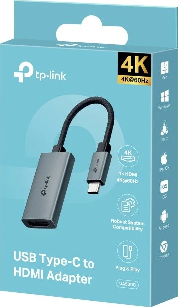TP-Link USB-Typ-C-zu-HDMI-Adapter, 10cm