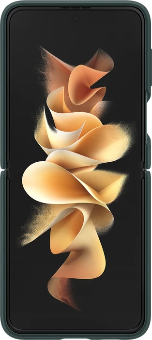 Samsung Silicone Cover with Ring für Galaxy Z Flip 3 5G grün