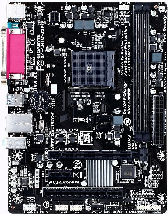 GIGABYTE GA-AM1M-S2P (AMD AM1)