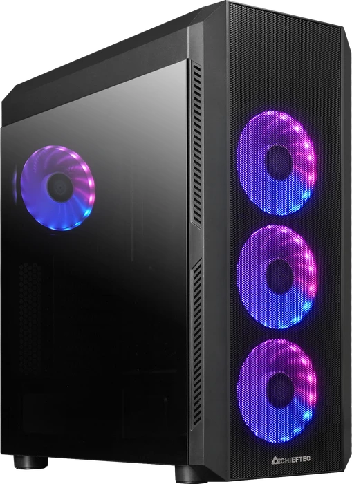 Chieftec Gamer GL-04B Scorpion 4 RGB, schwarz, Glasfenster