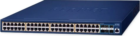 Planet GS-6311 Rackmount Gigabit Managed Switch, 48x RJ-45, 6x SFP+, 600W PoE+